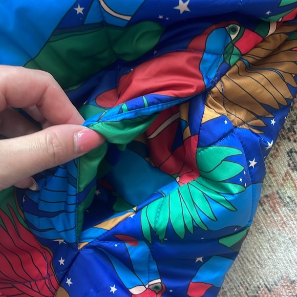 Farm Rio Reversible Crochet Puffer Jacket - Picture 9 of 15